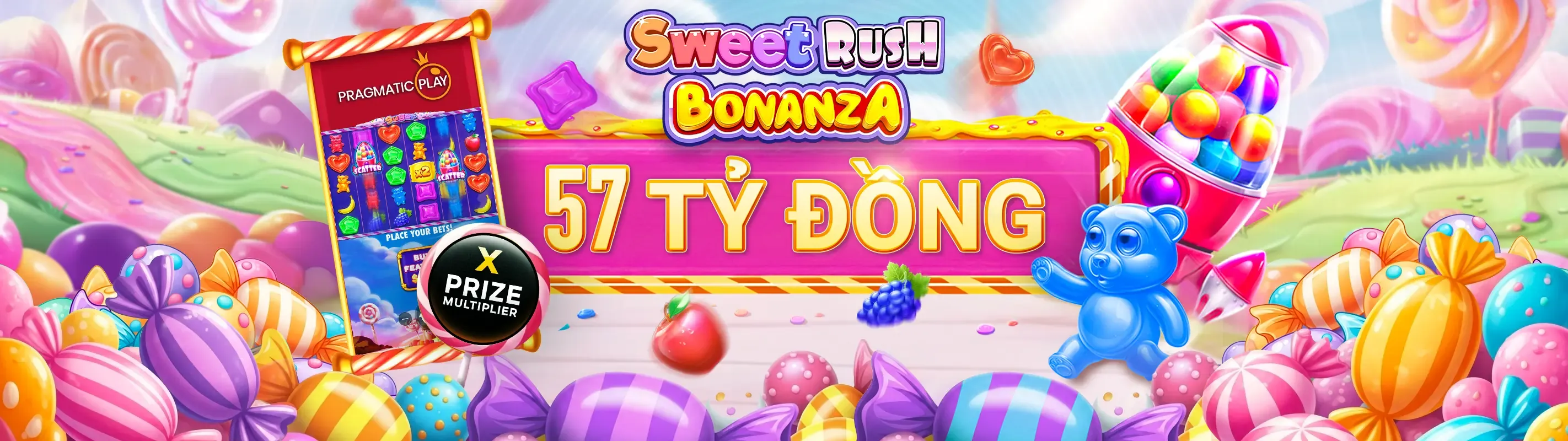 Hình ảnh máy slot với biểu tượng jackpot đang nổ, thể hiện chiến thắng lớn tại ft179